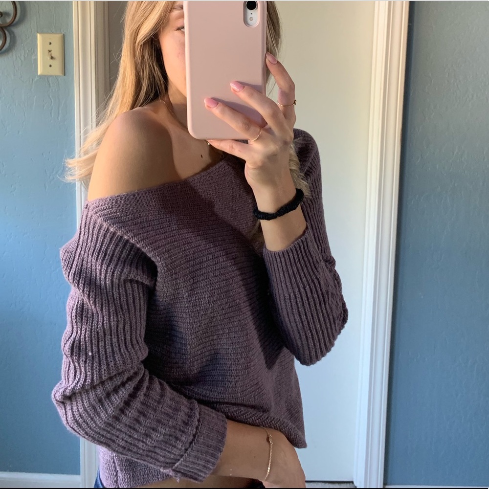 American Eagle Off the Shoulder Sweater